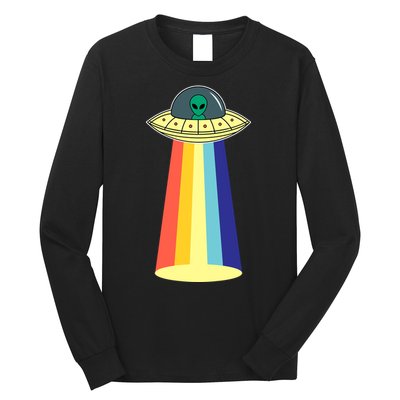Vintage Alien Tractor Beam Long Sleeve Shirt