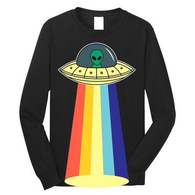 Vintage Alien Tractor Beam Long Sleeve Shirt