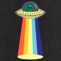 Vintage Alien Tractor Beam Beanie