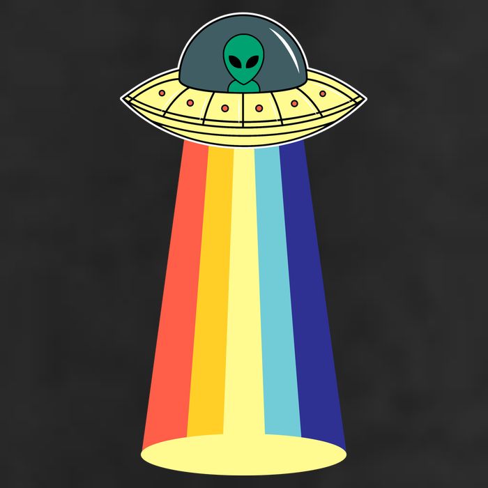 Vintage Alien Tractor Beam Beanie