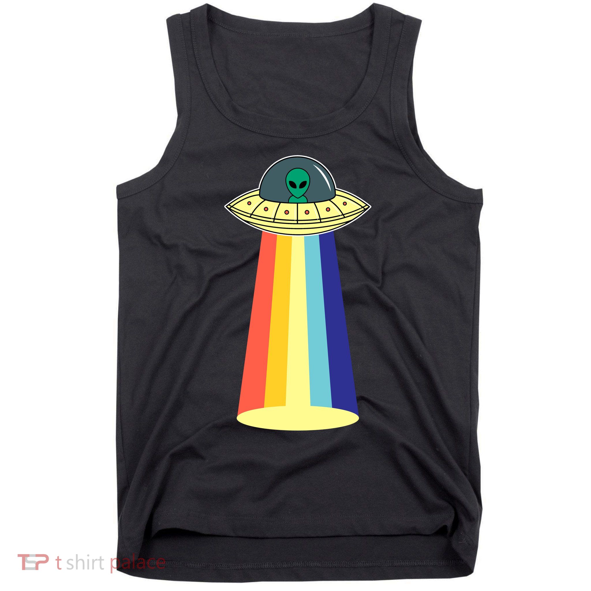 Vintage Alien Tractor Beam Tank Top
