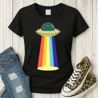 Vintage Alien Tractor Beam Womens T-Shirt