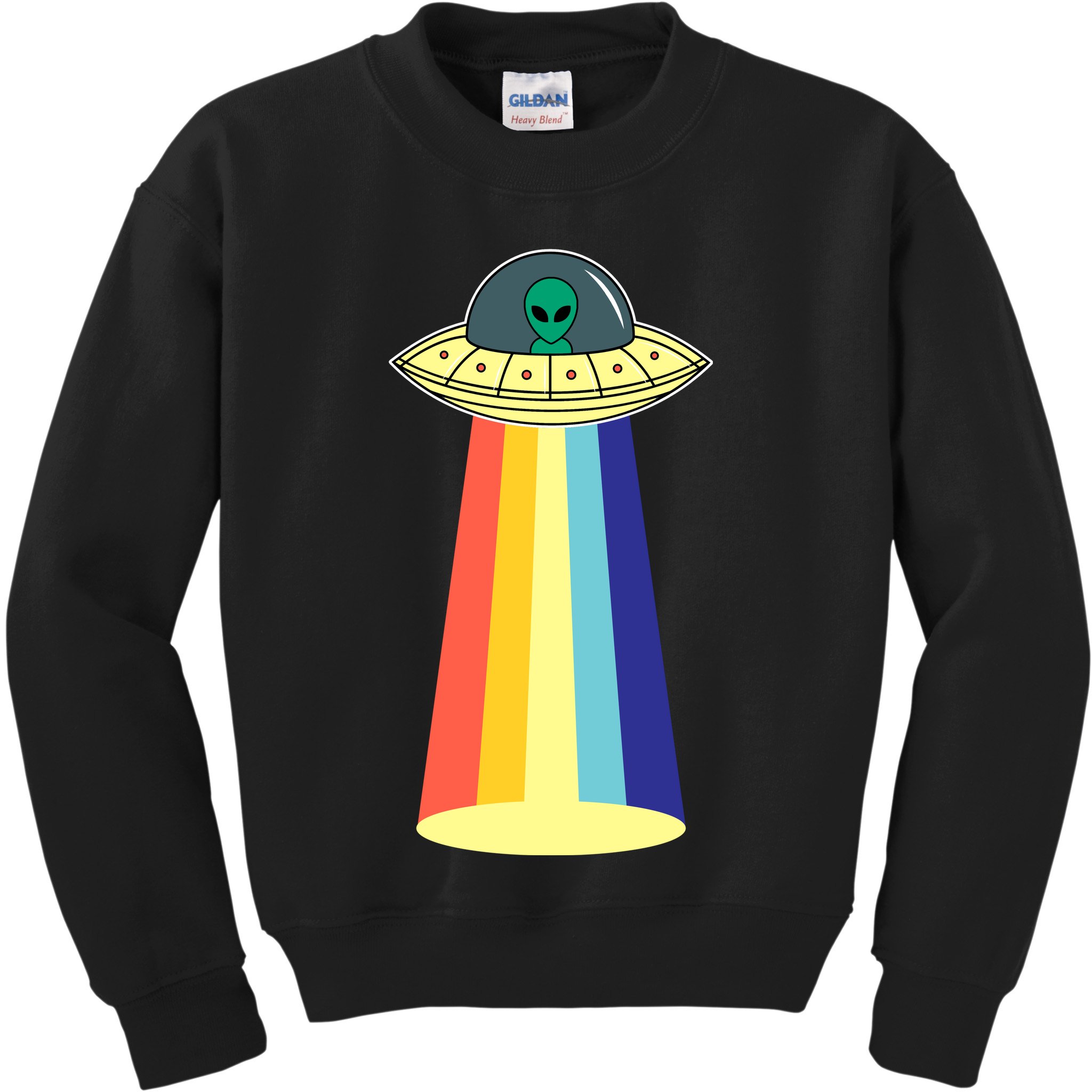 Vintage Alien Tractor Beam Kids Sweatshirt