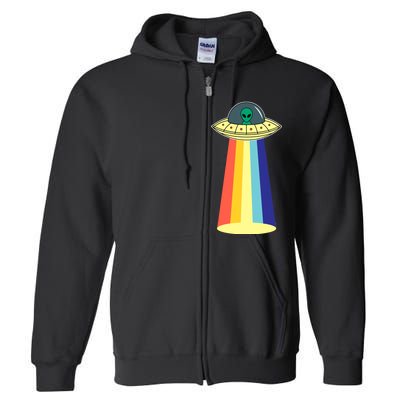 Vintage Alien Tractor Beam Full Zip Hoodie