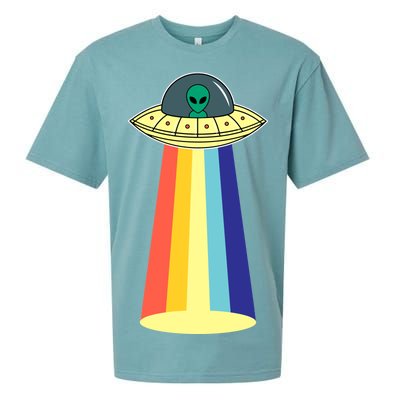 Vintage Alien Tractor Beam Sueded Cloud Jersey T-Shirt