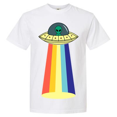 Vintage Alien Tractor Beam Garment-Dyed Heavyweight T-Shirt