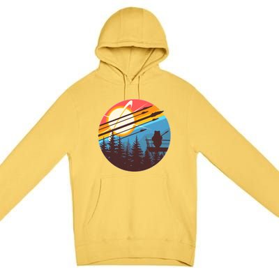 Vintage Alien World Space Battle Premium Pullover Hoodie