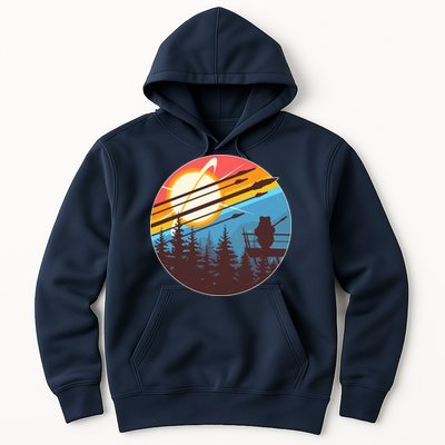 Vintage Alien World Space Battle Hoodie