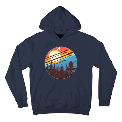 Vintage Alien World Space Battle Hoodie