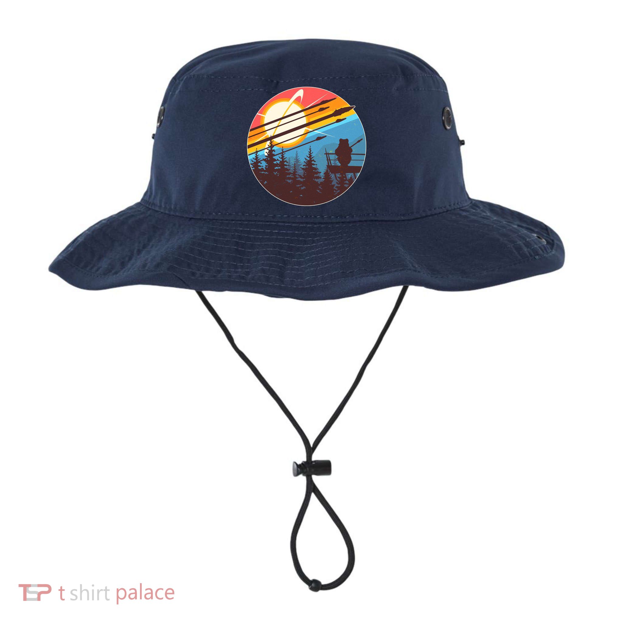 Vintage Alien World Space Battle Bucket Hat