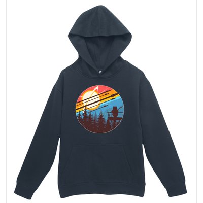 Vintage Alien World Space Battle Urban Pullover Hoodie