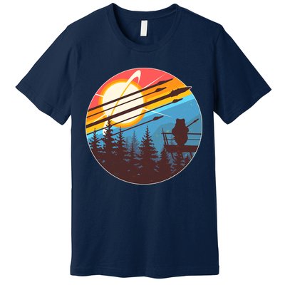 Vintage Alien World Space Battle Premium T-Shirt