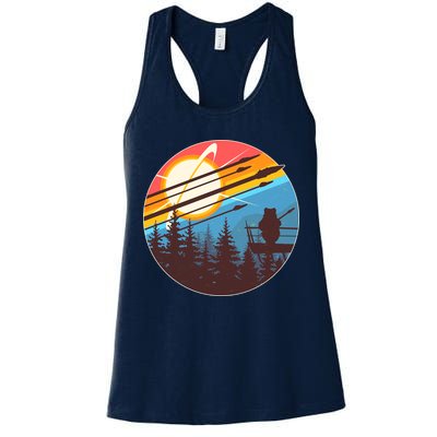 Vintage Alien World Space Battle Womens Tank Top