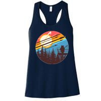 Vintage Alien World Space Battle Women's Racerback Tank