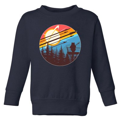 Vintage Alien World Space Battle Toddler Sweatshirt