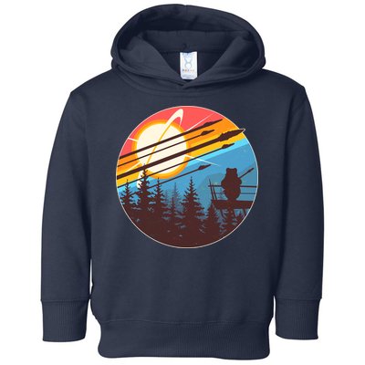 Vintage Alien World Space Battle Toddler Hoodie