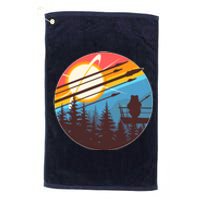 Vintage Alien World Space Battle Platinum Collection Golf Towel