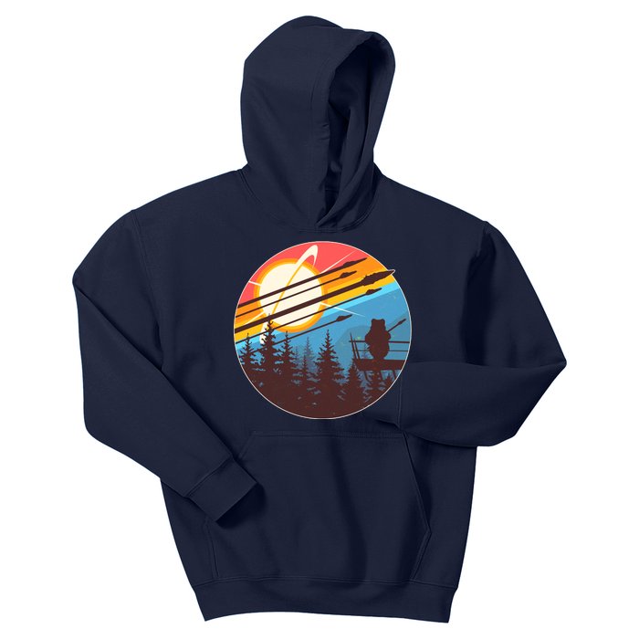 Vintage Alien World Space Battle Kids Hoodie