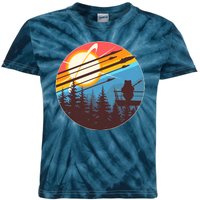 Vintage Alien World Space Battle Kids Tie-Dye T-Shirt