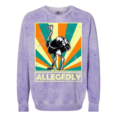 Vintage Allegedly Ostrich Colorblast Crewneck Sweatshirt