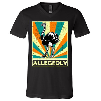 Vintage Allegedly Ostrich V-Neck T-Shirt