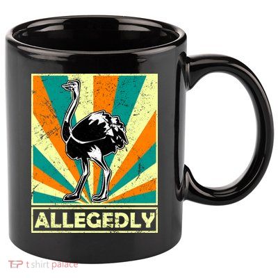 Vintage Allegedly Ostrich 11oz C Handle Ceramic Mug