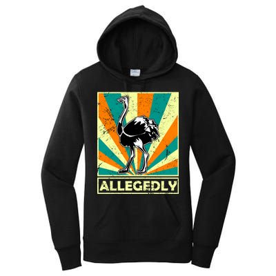 Vintage Allegedly Ostrich Women's Pullover Hoodie