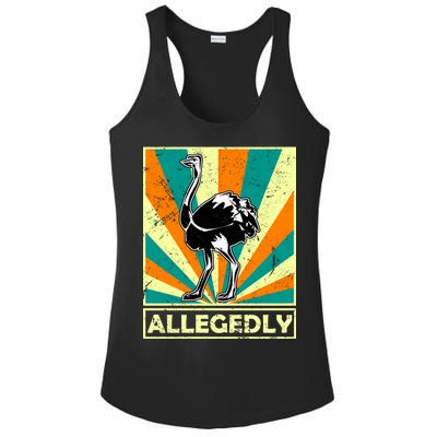 Vintage Allegedly Ostrich Ladies PosiCharge Competitor Racerback Tank