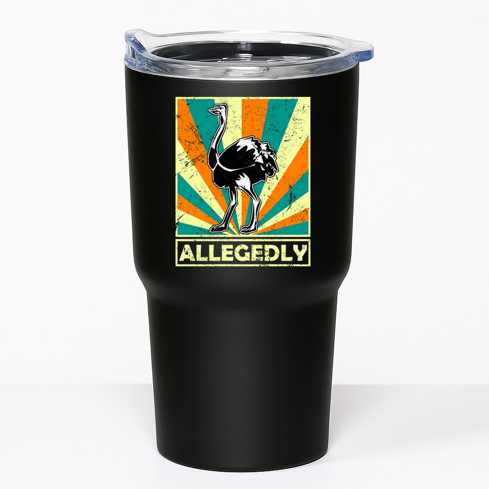 Vintage Allegedly Ostrich Tumbler