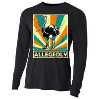 Vintage Allegedly Ostrich Cooling Performance Long Sleeve Crew