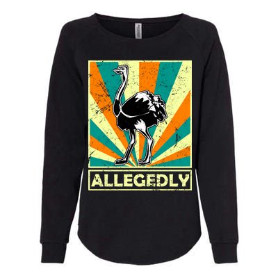 Vintage Allegedly Ostrich Womens California Wash Sweatshirt