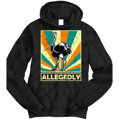 Vintage Allegedly Ostrich Tie Dye Hoodie
