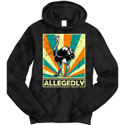 Vintage Allegedly Ostrich Tie Dye Hoodie