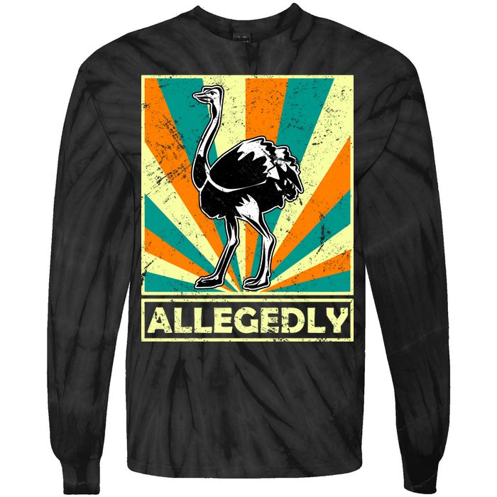 Vintage Allegedly Ostrich Tie-Dye Long Sleeve Shirt