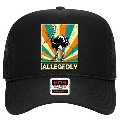Vintage Allegedly Ostrich Trucker Hat