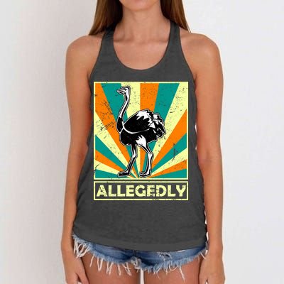 Vintage Allegedly Ostrich Women's Knotted Racerback Tank