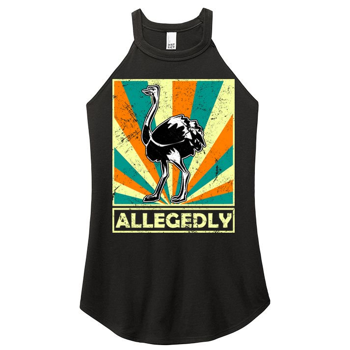 Vintage Allegedly Ostrich Women's Perfect Tri Rocker Tank