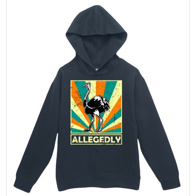 Vintage Allegedly Ostrich Urban Pullover Hoodie