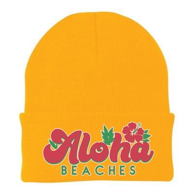 Vintage Aloha Beaches Logo Knit Cap Winter Beanie