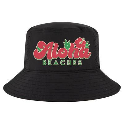 Vintage Aloha Beaches Logo Cool Comfort Performance Bucket Hat