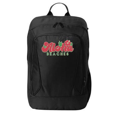 Vintage Aloha Beaches Logo City Backpack