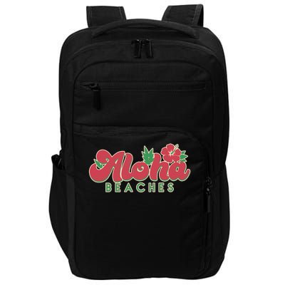 Vintage Aloha Beaches Logo Impact Tech Backpack