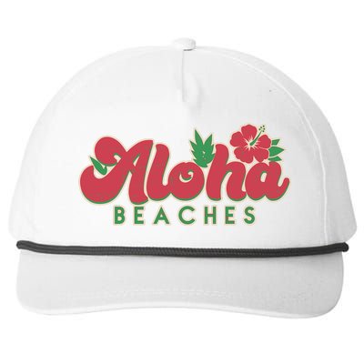 Vintage Aloha Beaches Logo Snapback Five-Panel Rope Hat