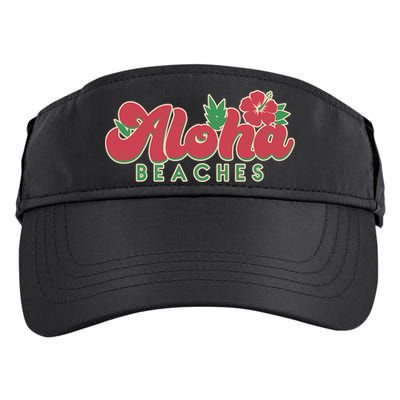 Vintage Aloha Beaches Logo Adult Drive Performance Visor