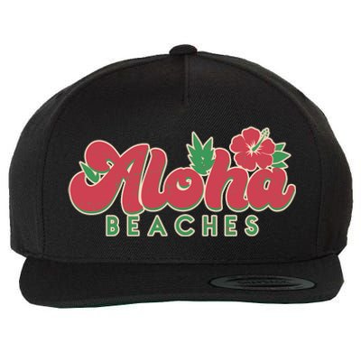 Vintage Aloha Beaches Logo Wool Snapback Cap