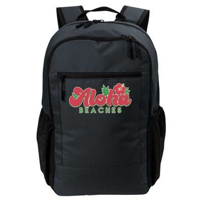 Vintage Aloha Beaches Logo Daily Commute Backpack