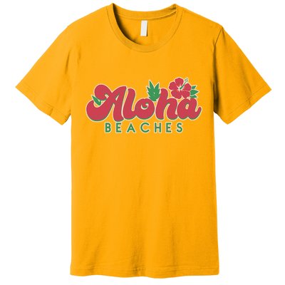 Vintage Aloha Beaches Logo Premium T-Shirt