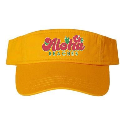 Vintage Aloha Beaches Logo Valucap Bio-Washed Visor