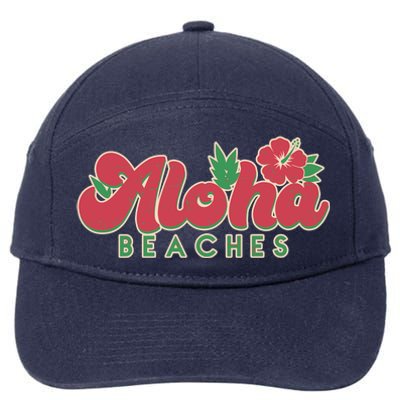 Vintage Aloha Beaches Logo 7-Panel Snapback Hat