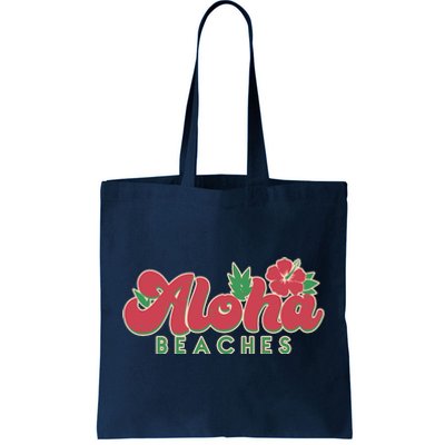 Vintage Aloha Beaches Logo Tote Bag